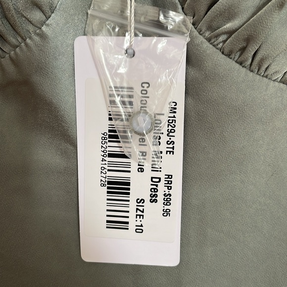 Billy J Blue Satin Midi Dress - Never Worn! - Picture 6 of 6